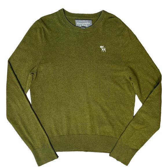 Abercrombie 00s Men’s Green Crew Neck Sweater Size Large - Picture 1 of 7
